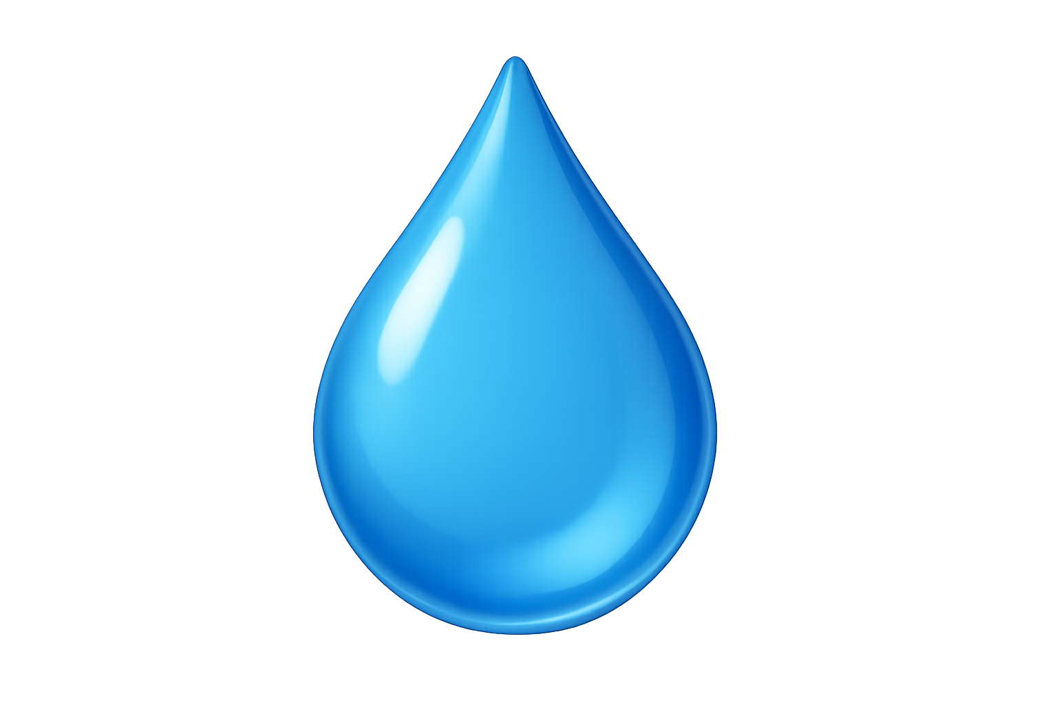 emoji de gota de agua sin fondo