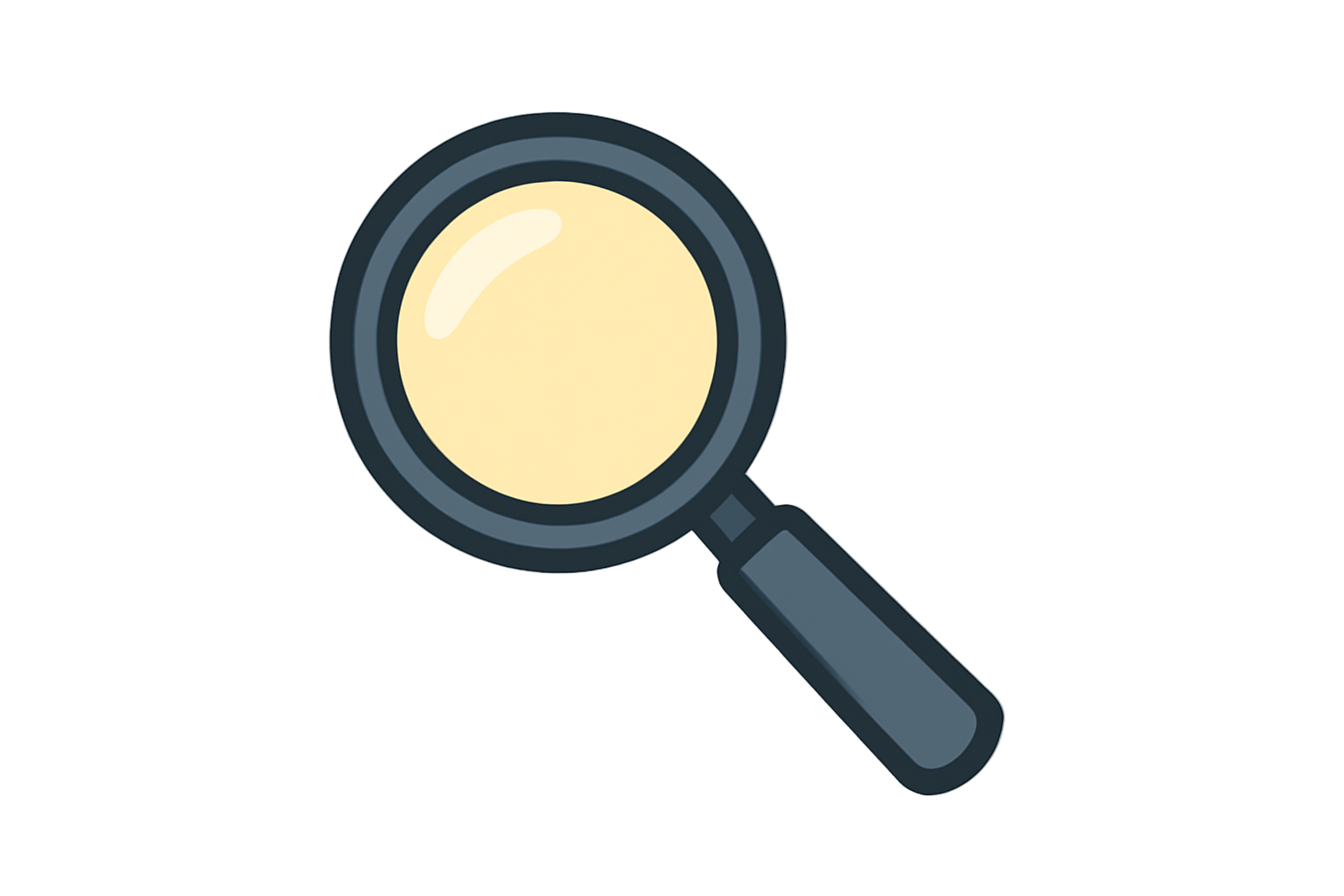 emoji de lupa con fondo transparente, sin fondo blanco